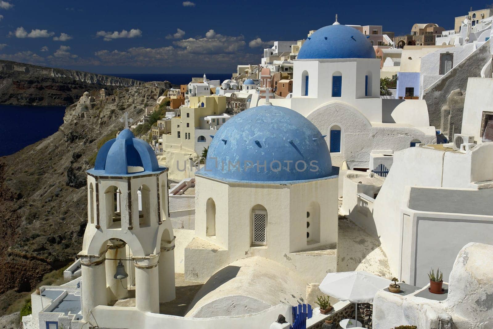Blue domes in Oia