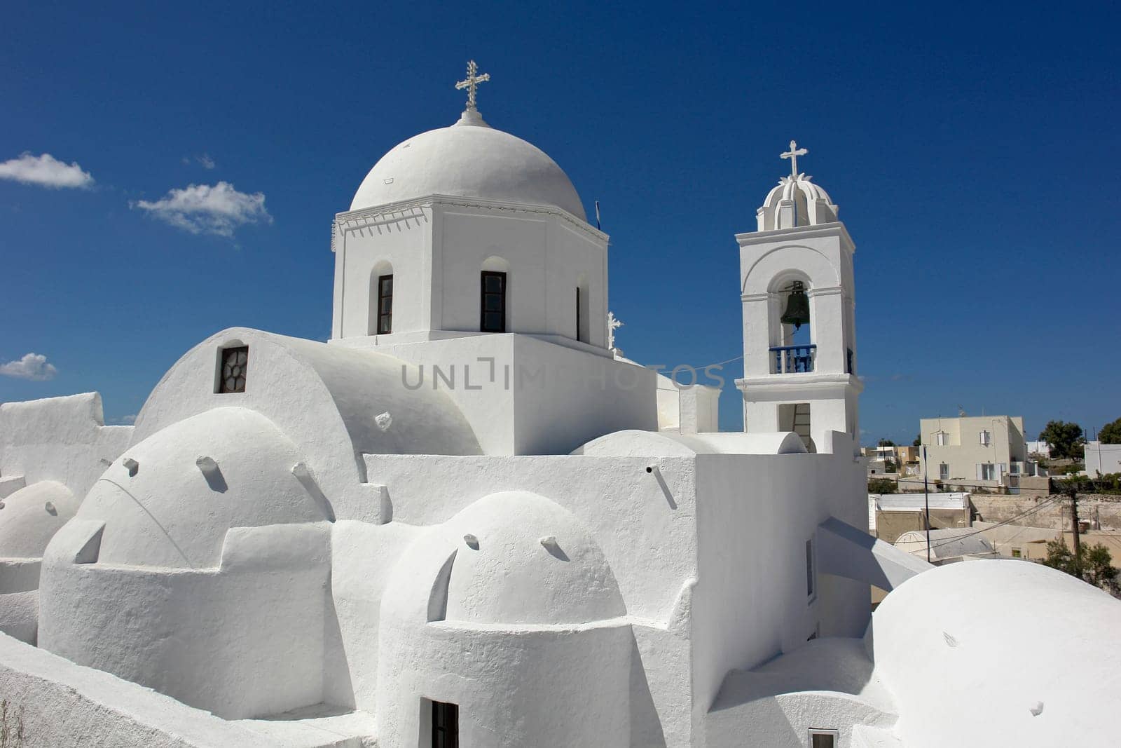 white church in Santorini