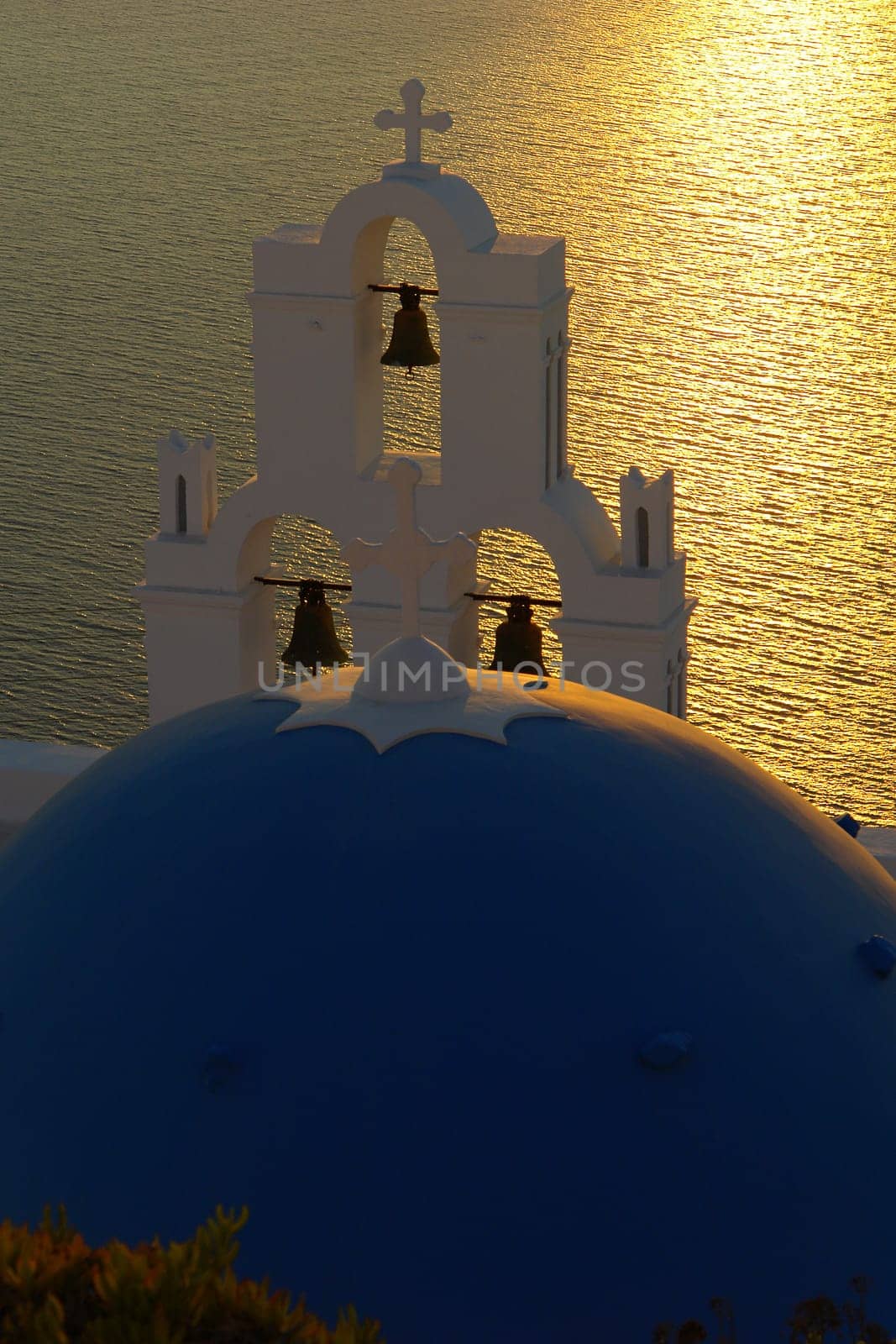 Blue Dome in Fira,Santorini