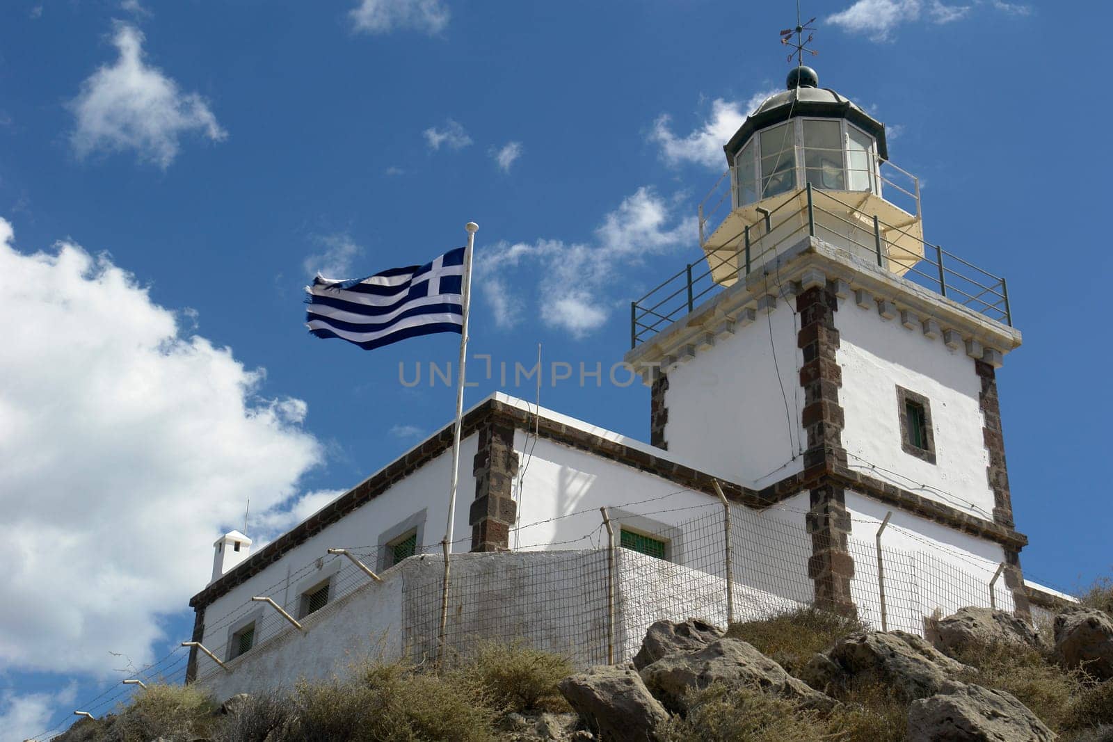 Lighthouse in Santorini