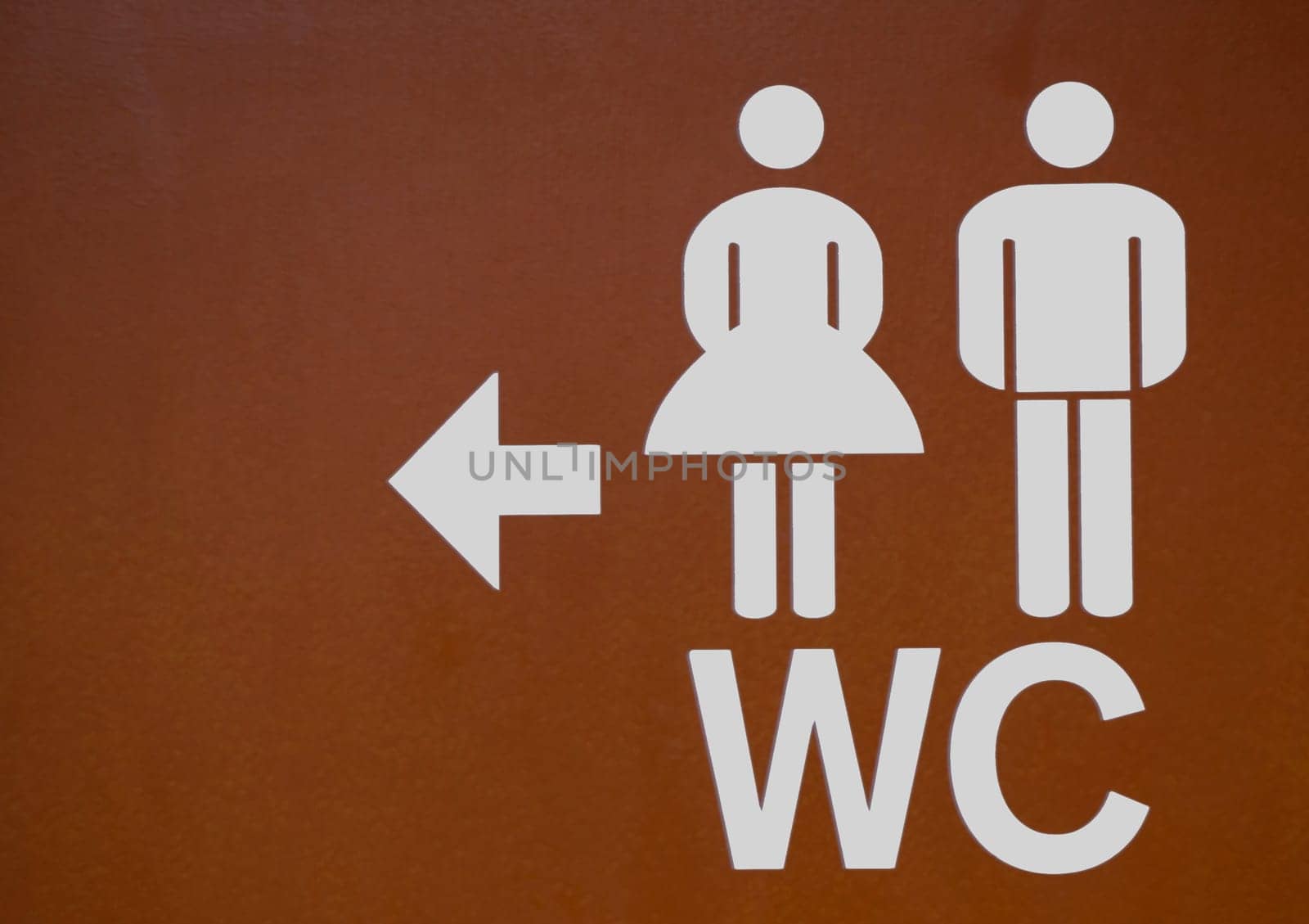Go to the toilet on the left
