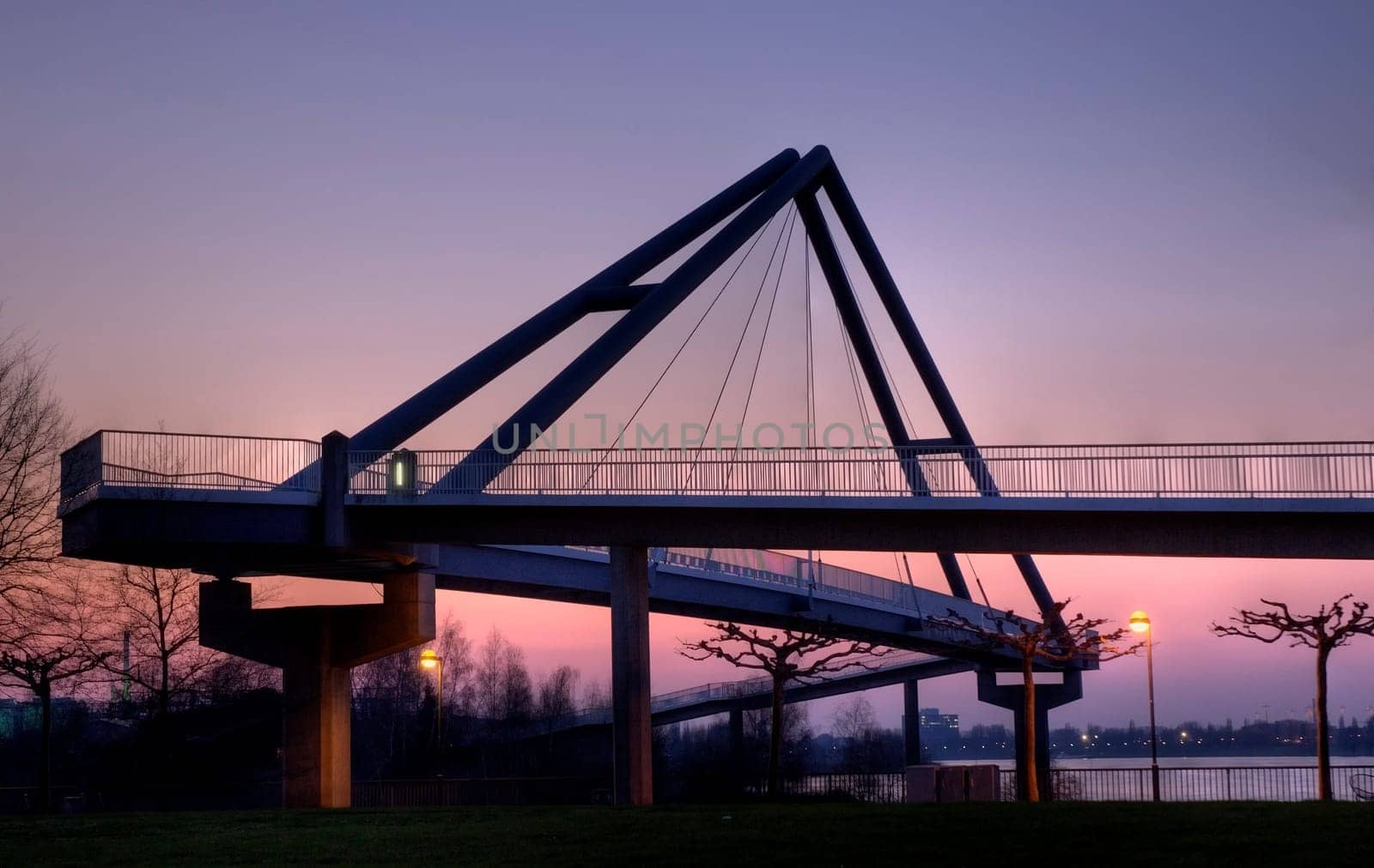 Harbour bridge in Dusseldorf
