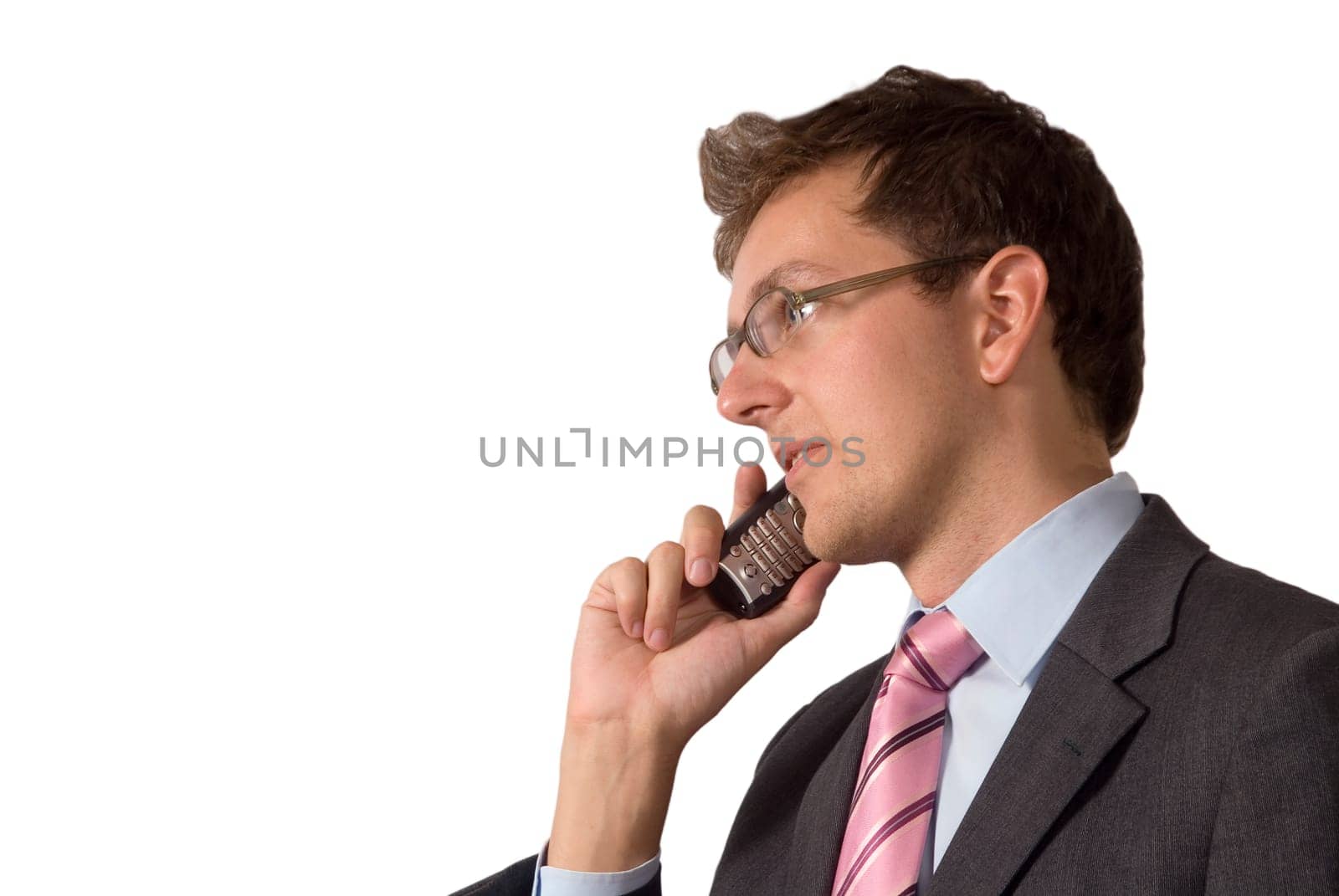Businessman talking on the phone