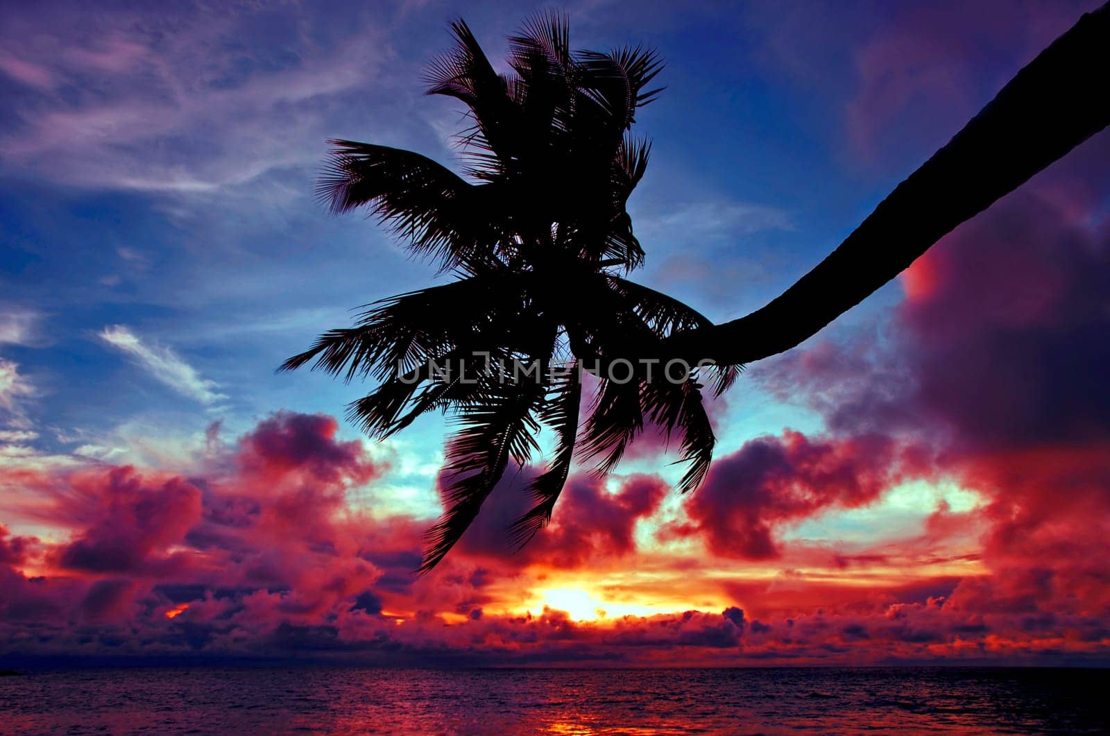 Sunset seychelloise - Sunset at Anse Takamaka