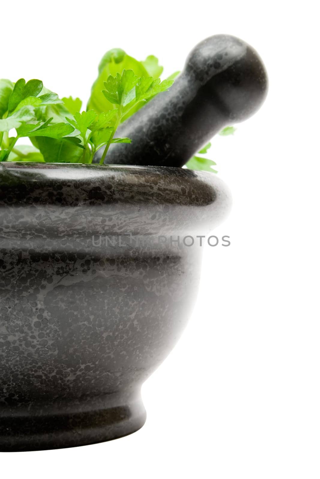 Chopping herbs