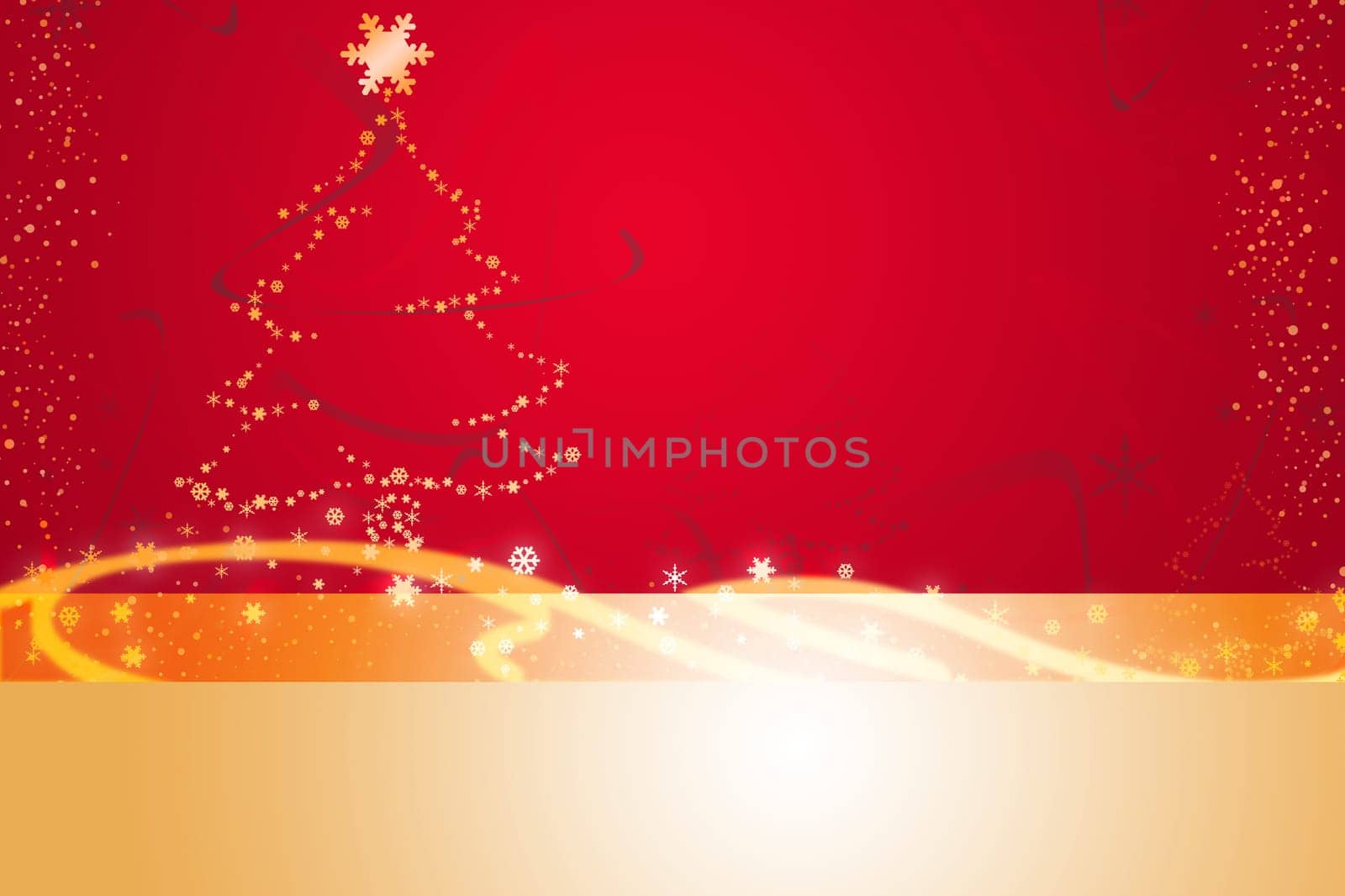 Red illustration for Christmas
