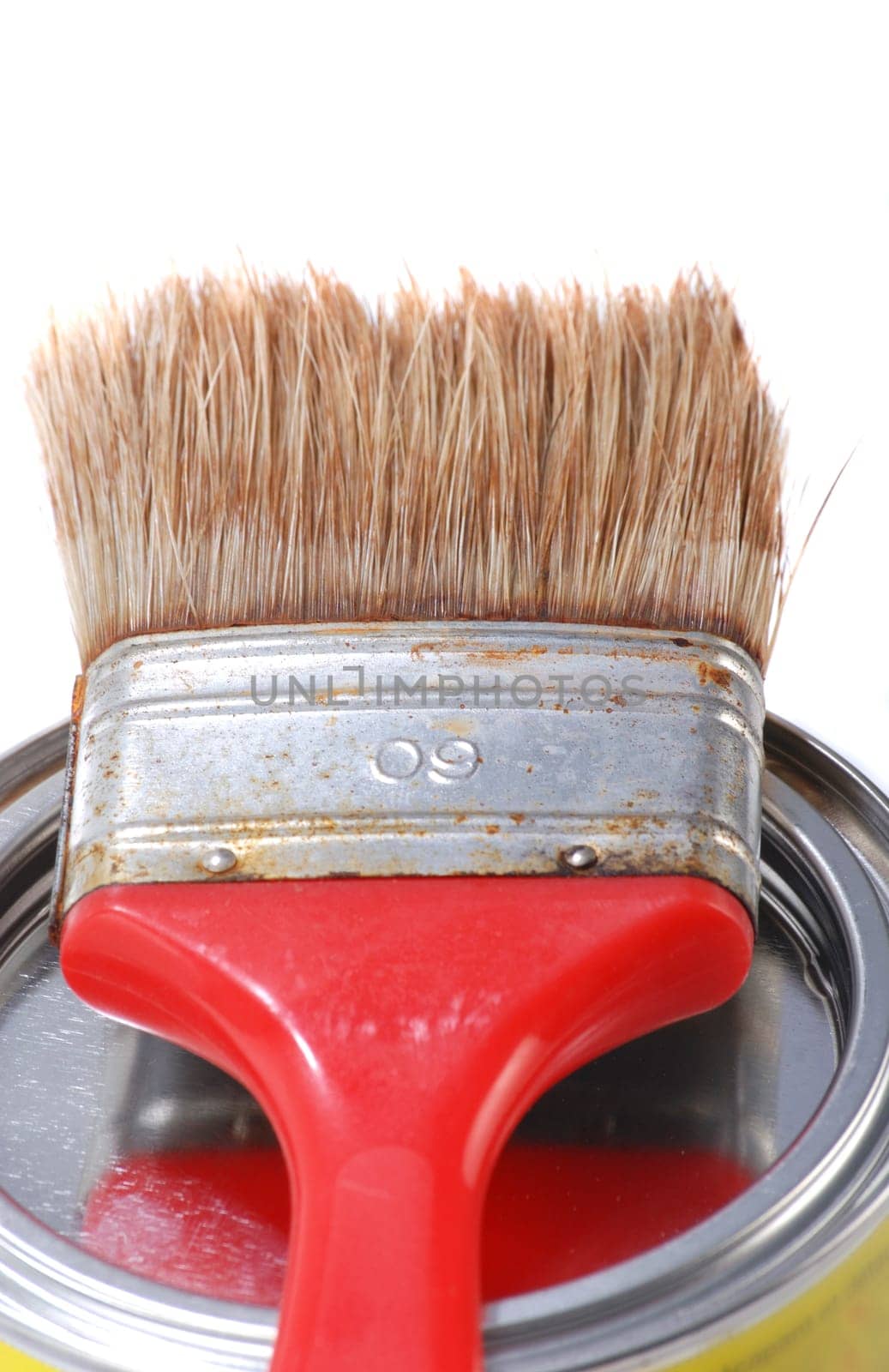 Brush on paint can