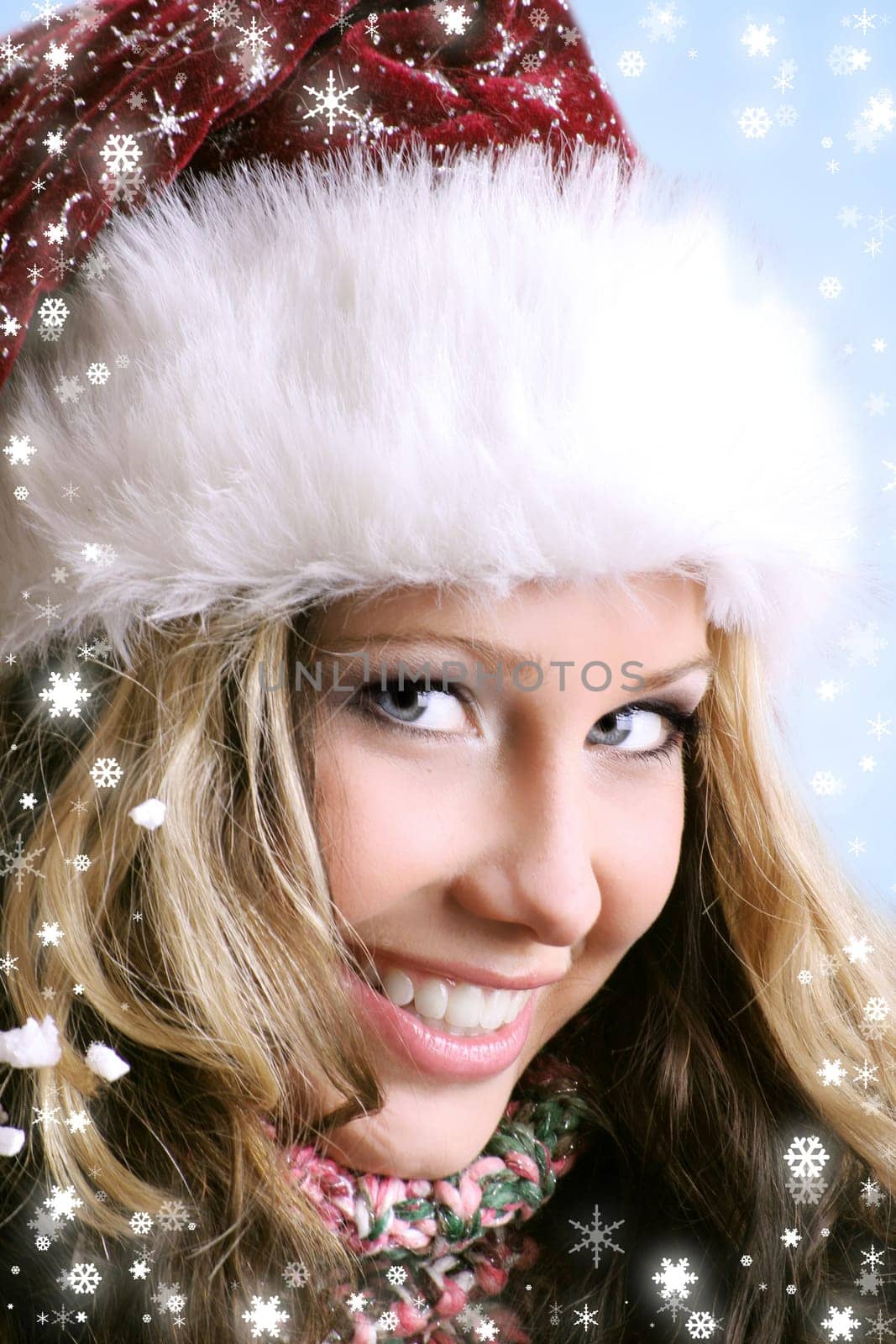 Woman at Christmas