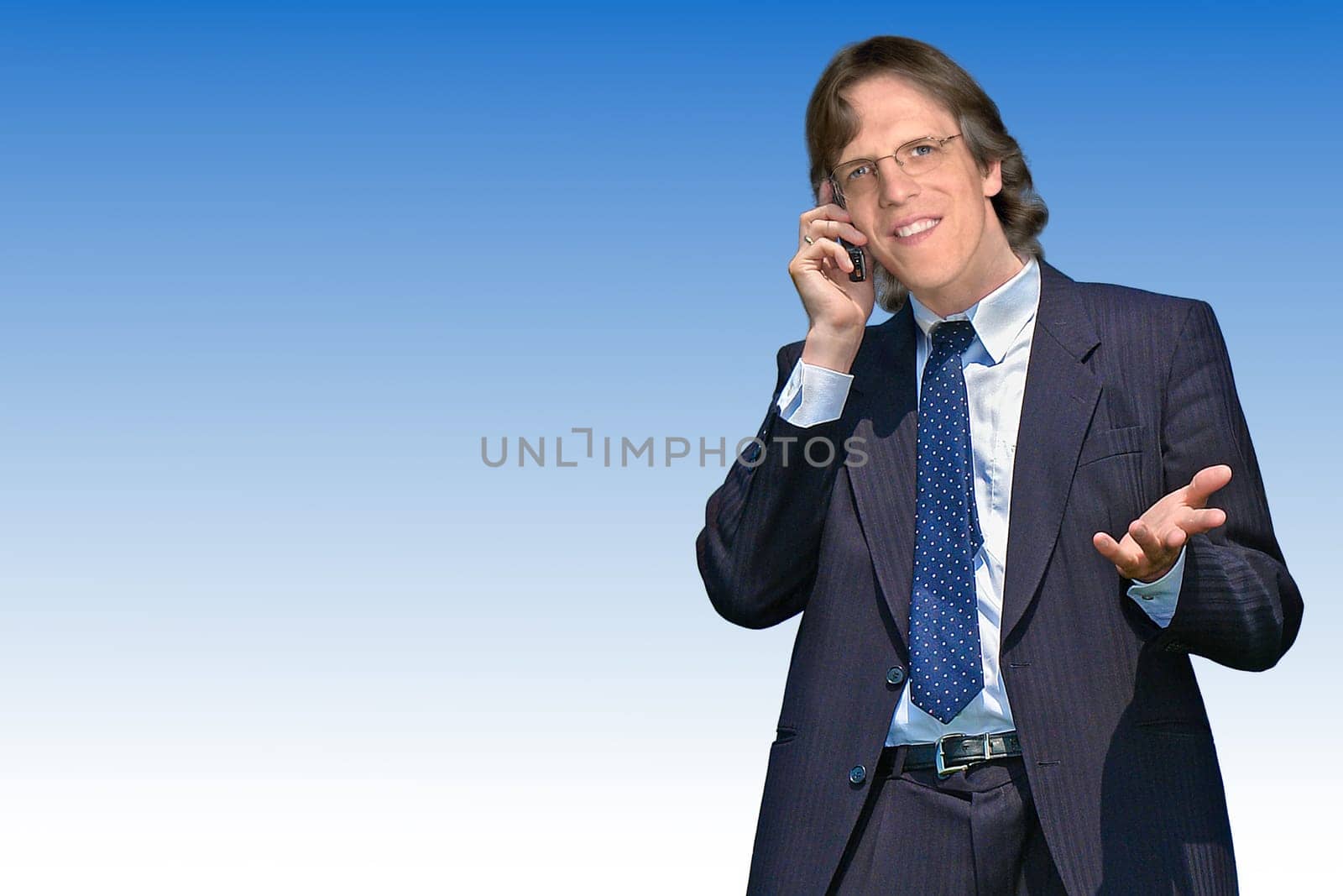 Businessman talking on the phone