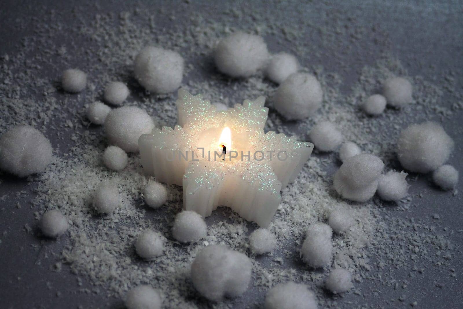 Candle in the snow