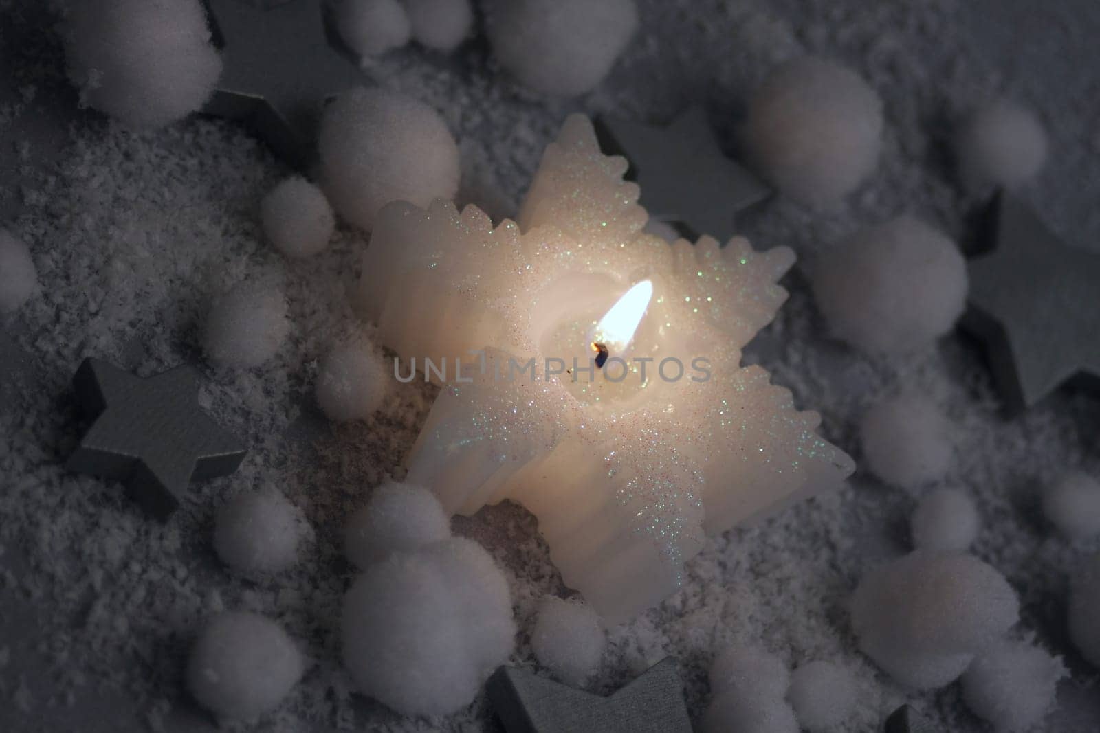 Candle in the snow