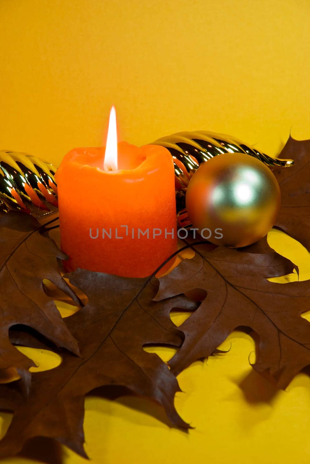Christmas ornament with candle