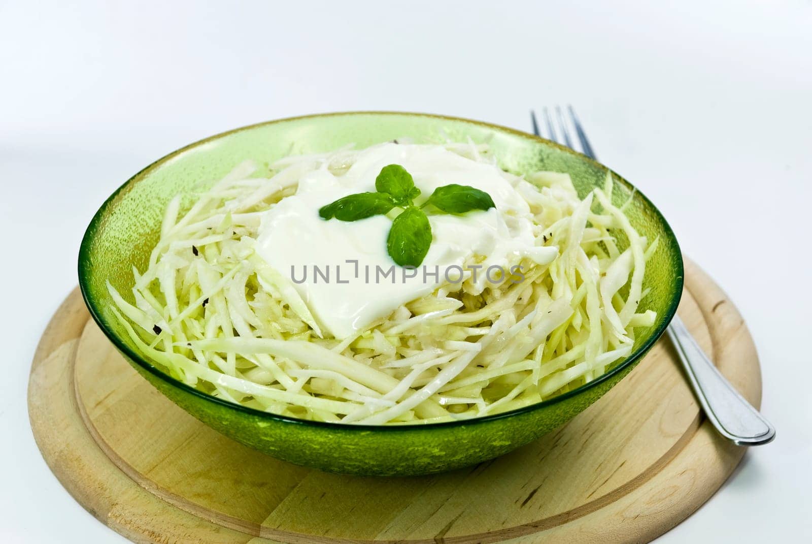 Cabbage salad with cream filling