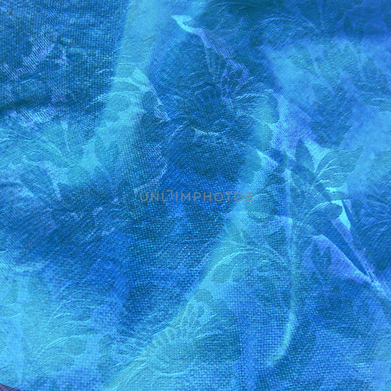 Blue on canvas