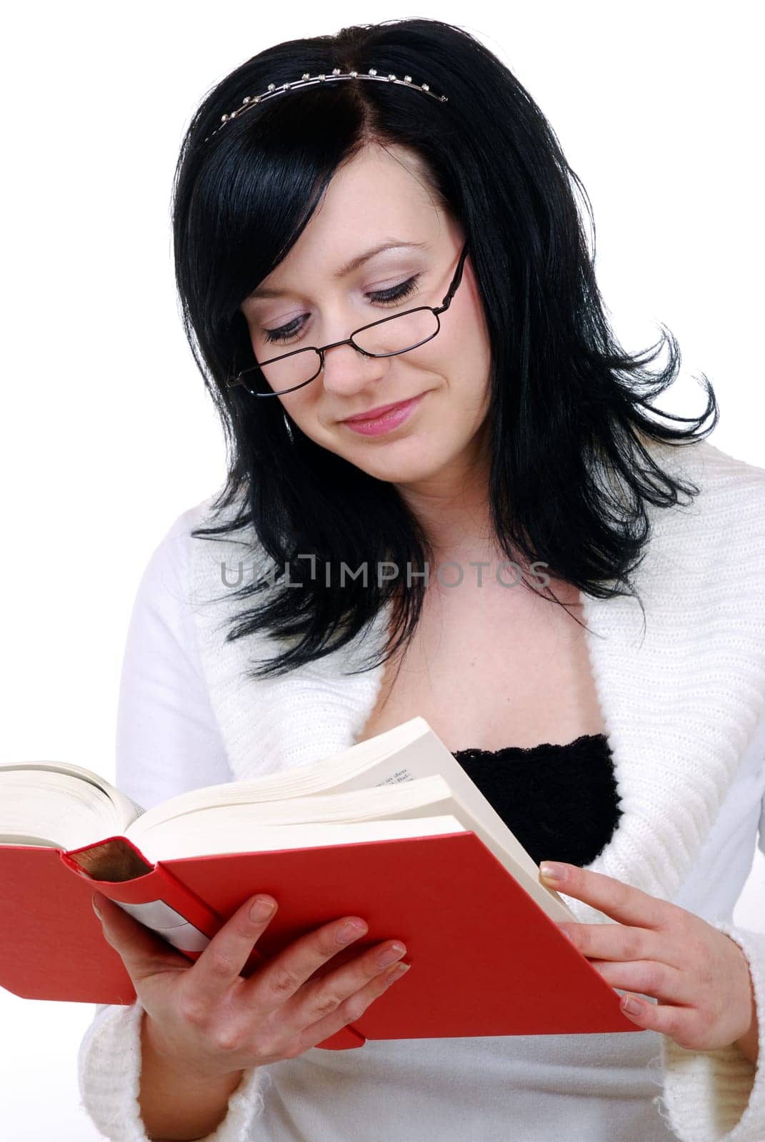 Woman with book