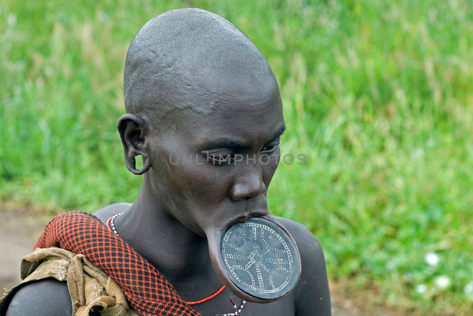 Mursi Plate Lip Woman,Ethiopia