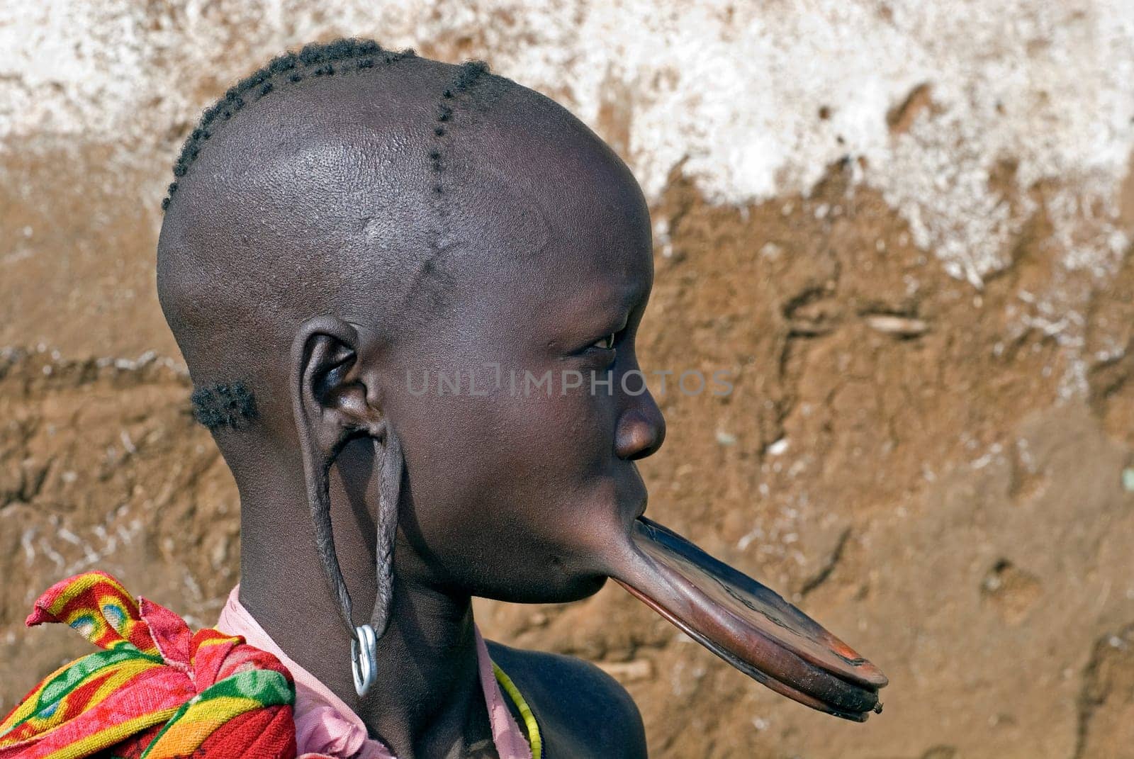 Mursi Plate Lip Woman,Ethiopia
