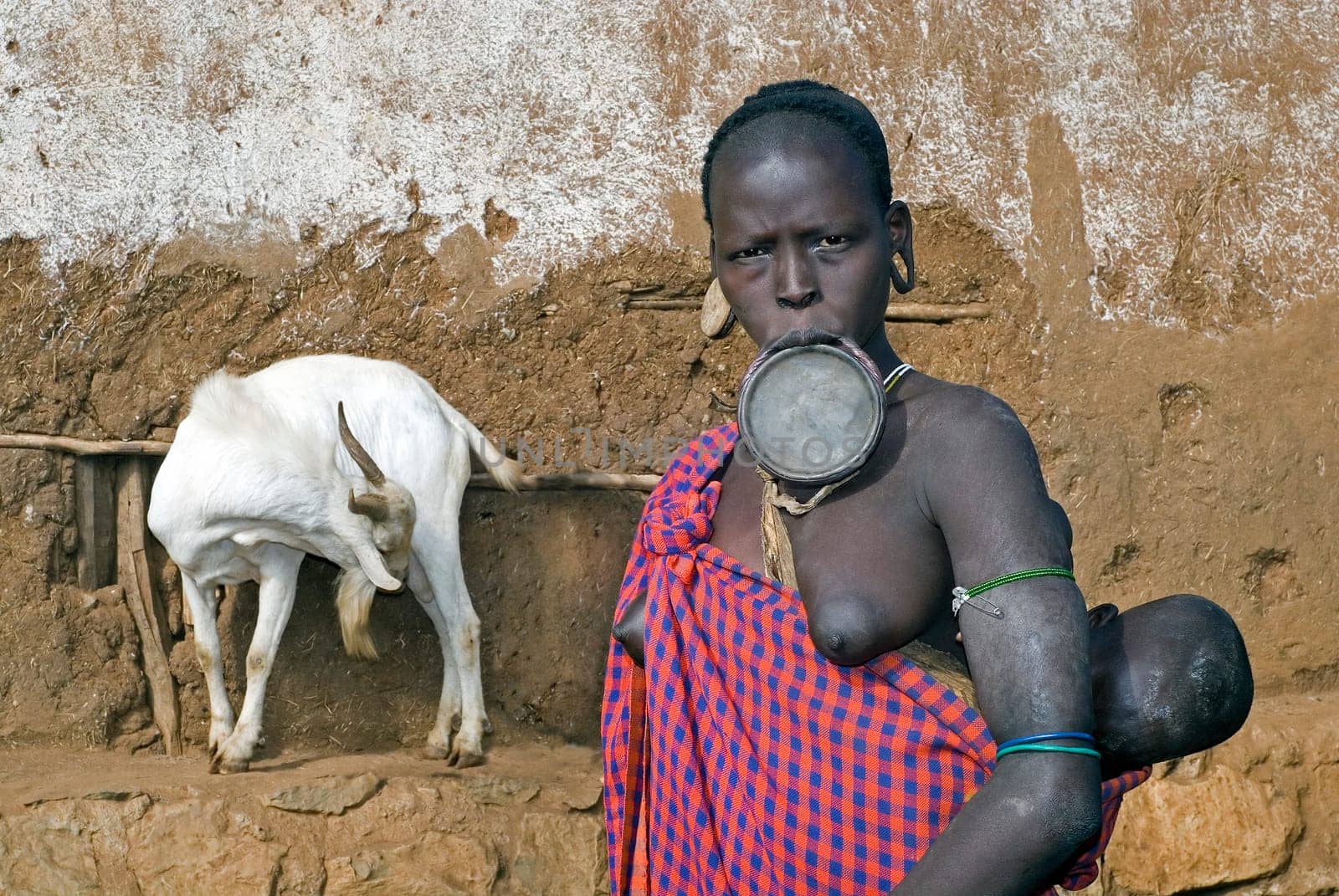 Mursi Plate Lip Woman,Ethiopia