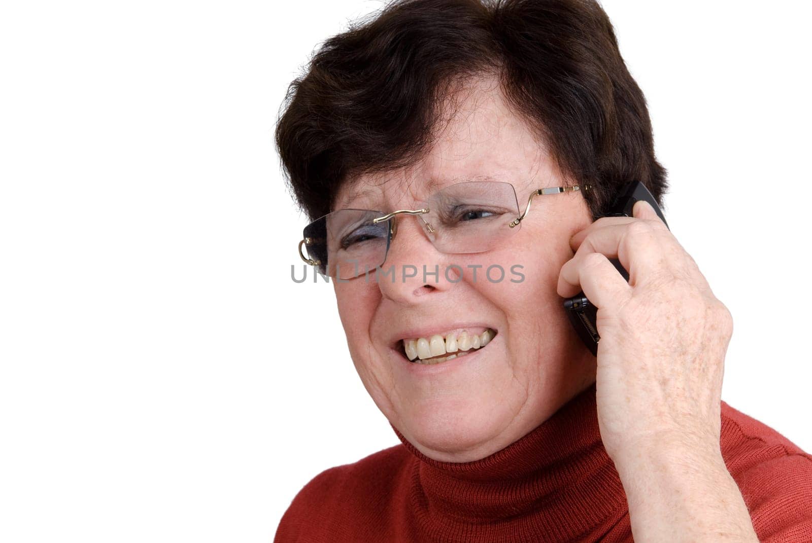 Senior woman with mobile phone