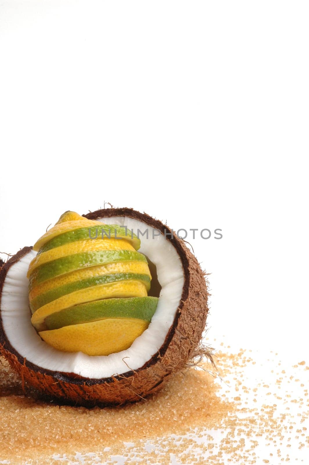 Coconut with lemon