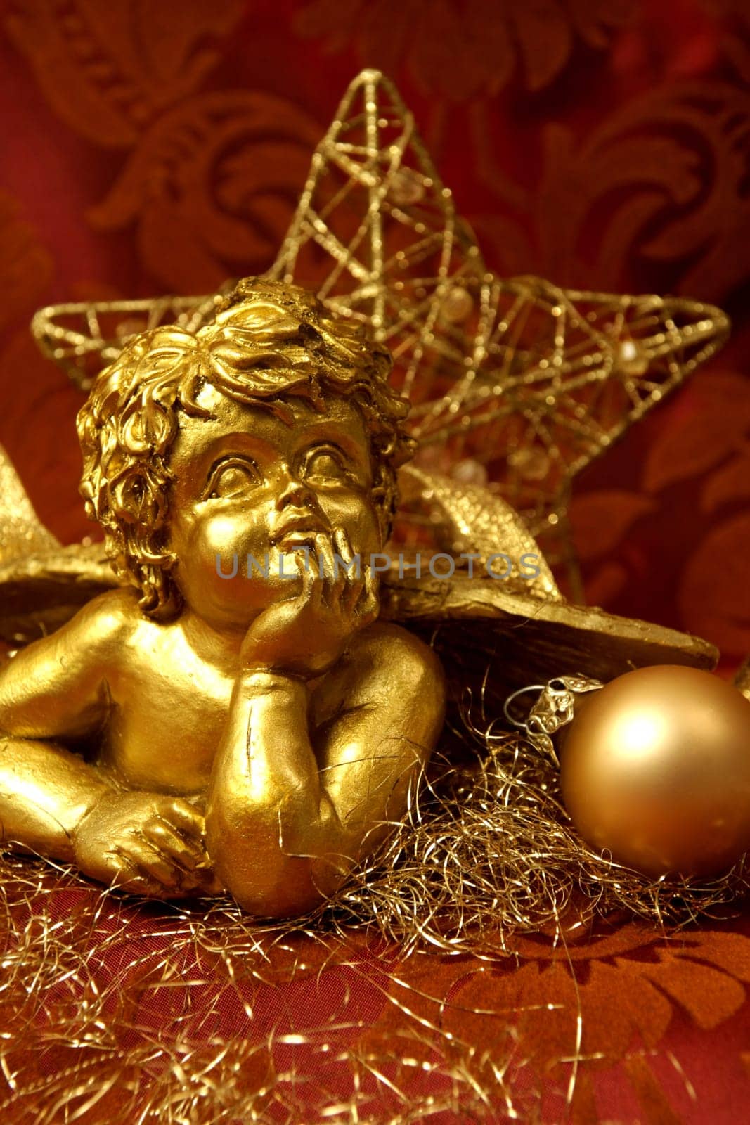 Christmas decoration in gold