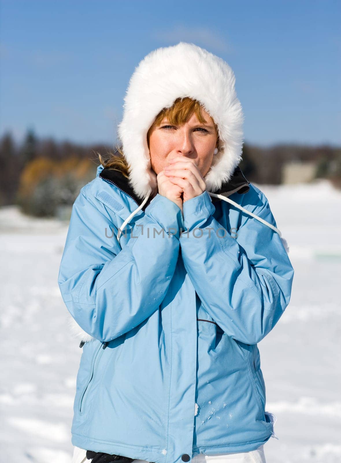 Freezing Woman