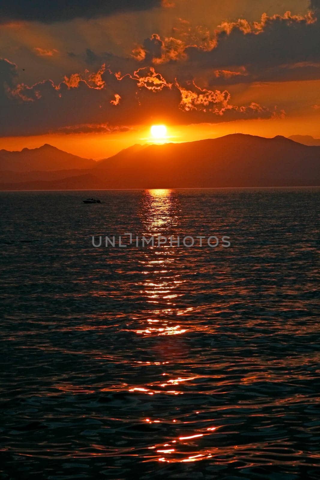 Evening atmosphere at Lazise,Lake Garda