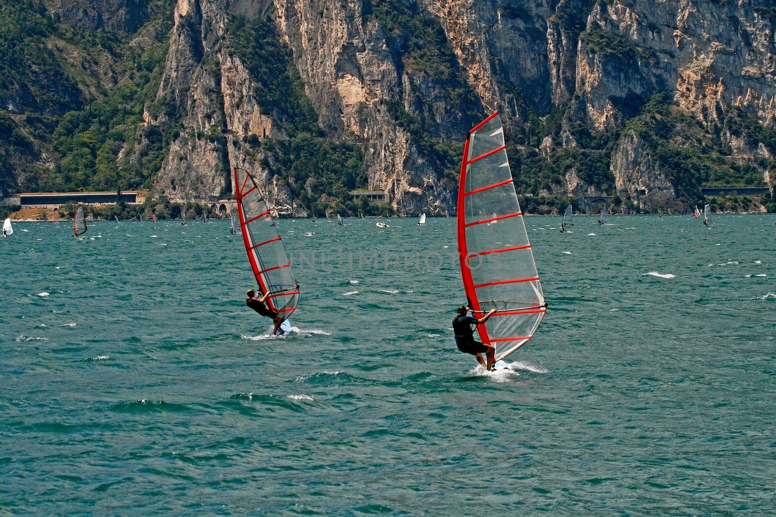 Surfer at Torbole,Lake Garda