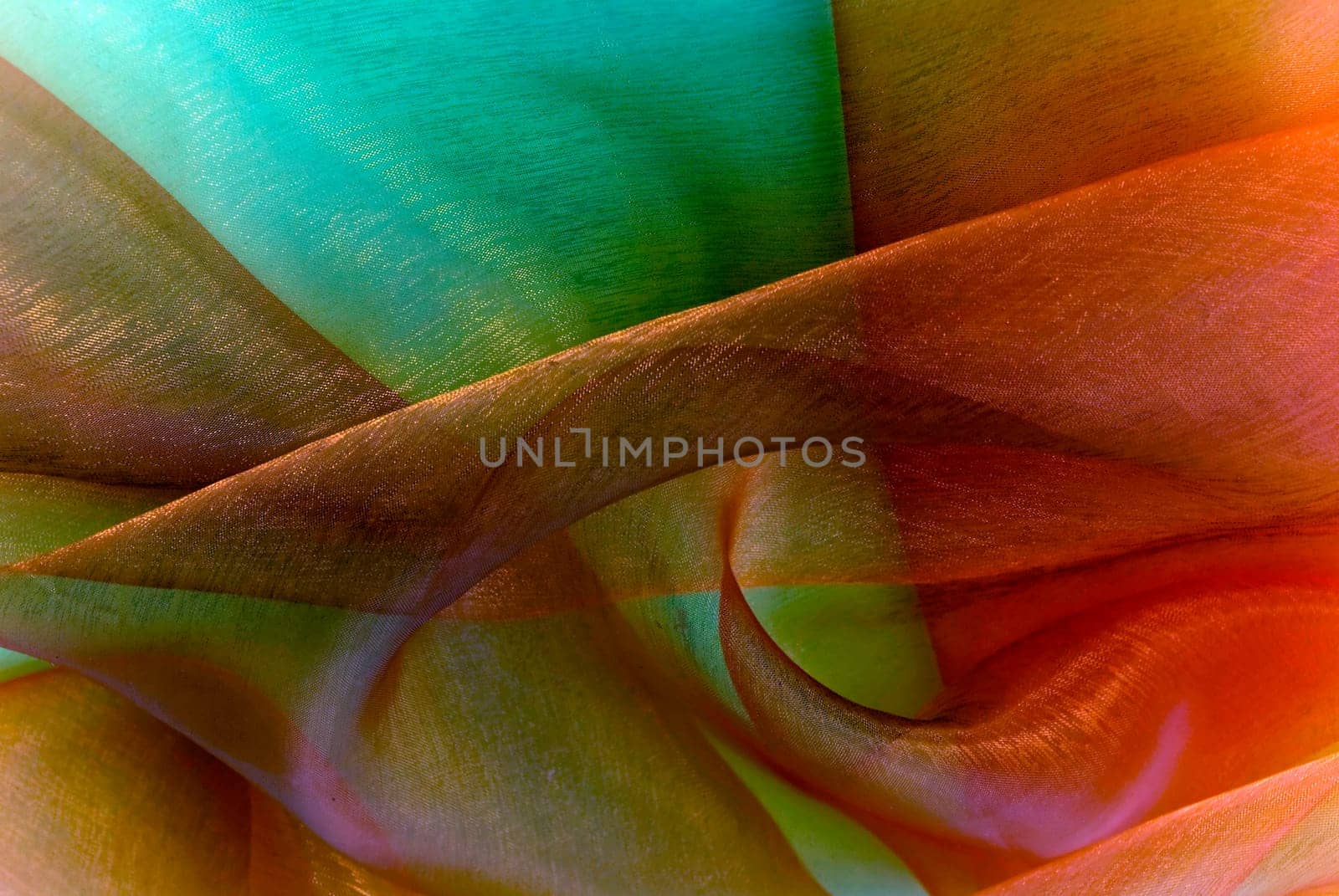Silk in red -green background abstract