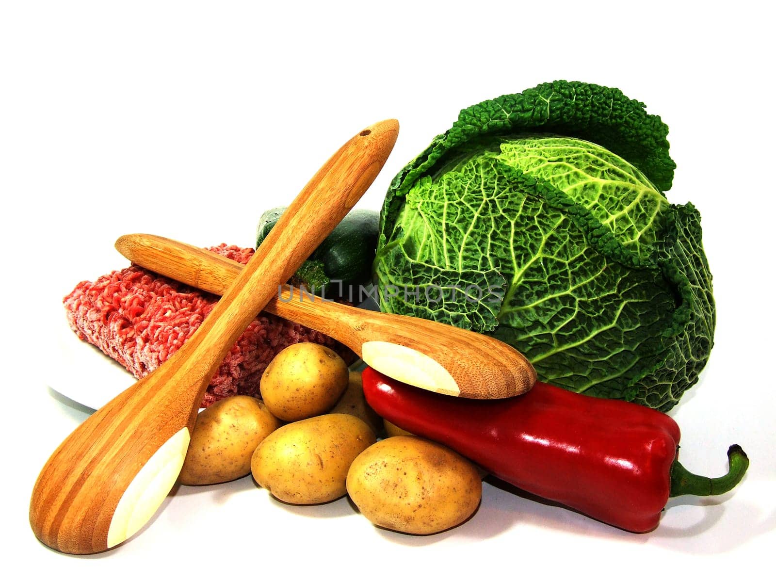 Savoy cabbage stew