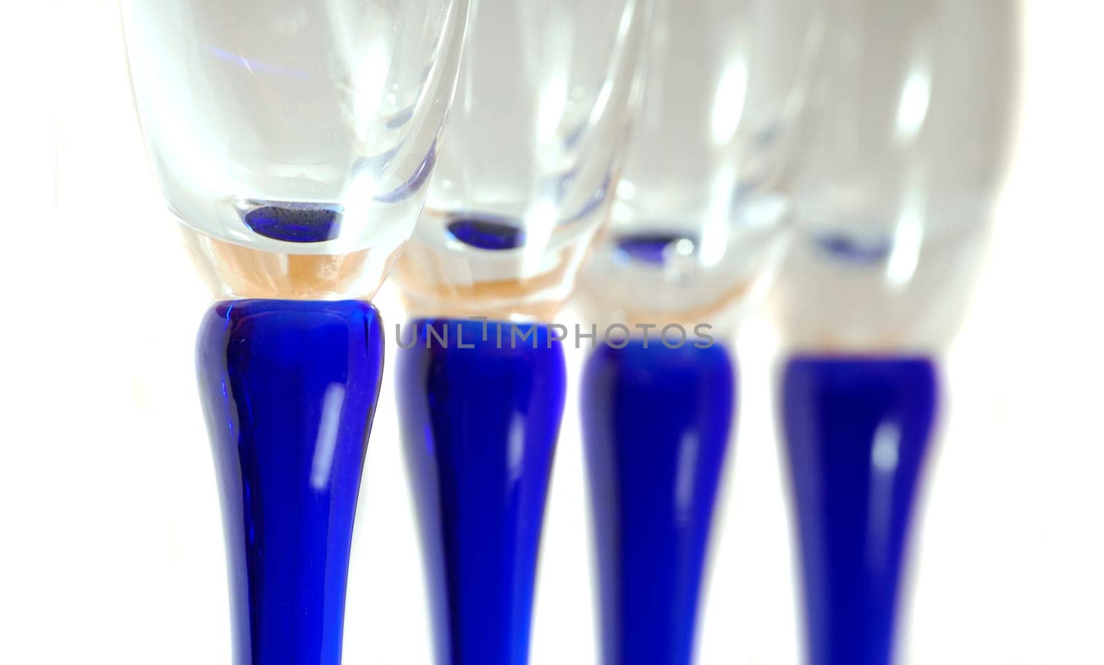 Blue Champagne Glasses