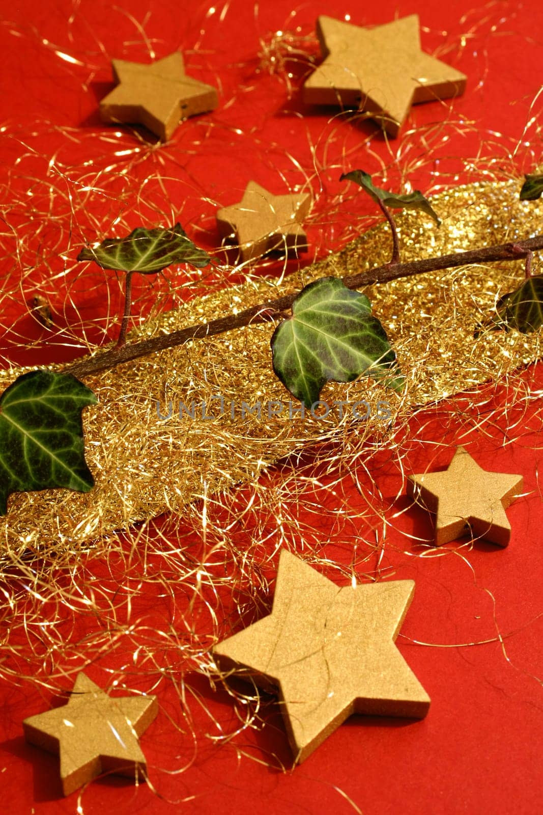 Christmas decoration in gold