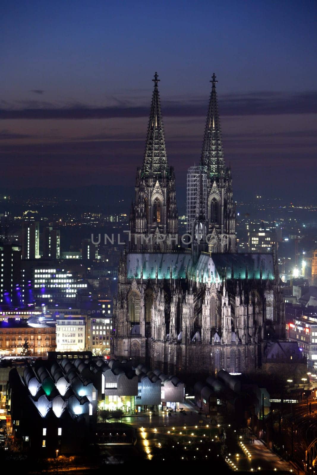 Cologne Cathedral in the evening