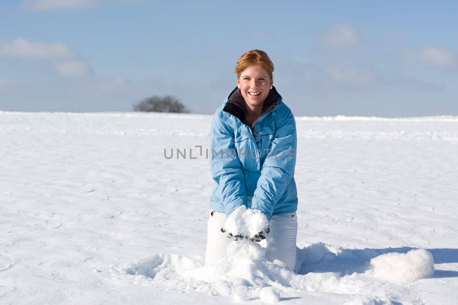 Throwing up snow