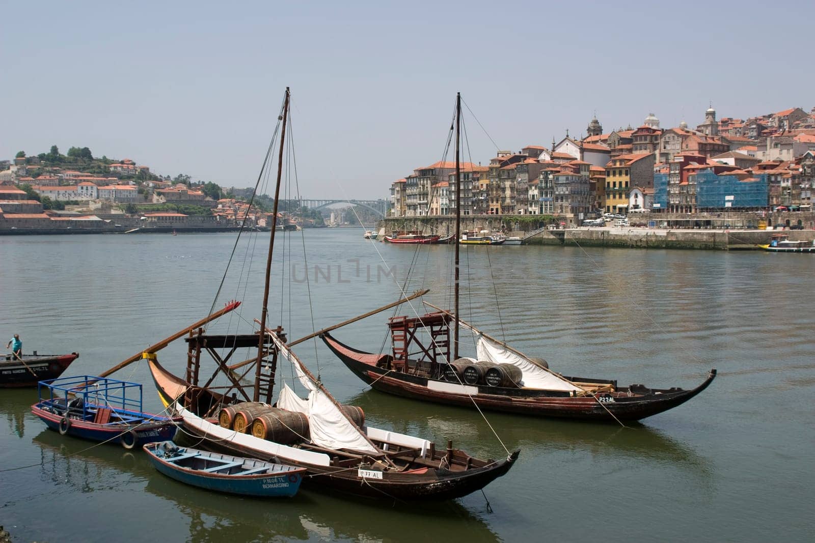 Port wine ships on the Douro