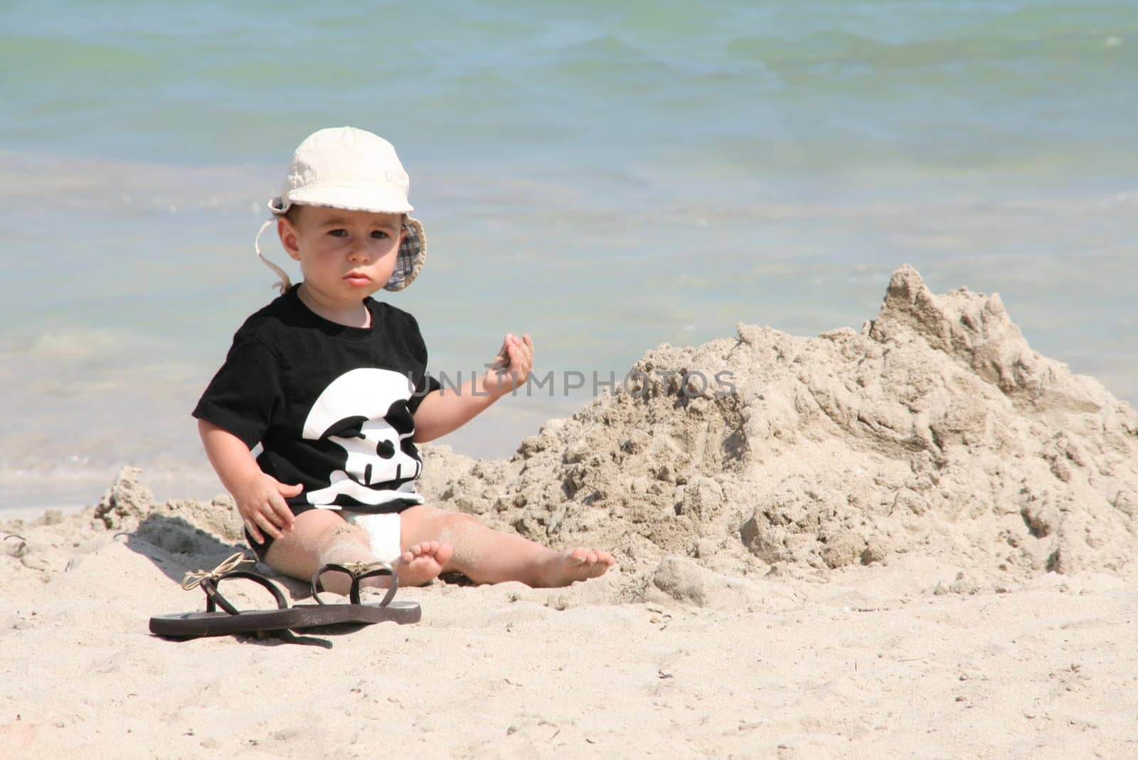 Toddler on the beach 4
