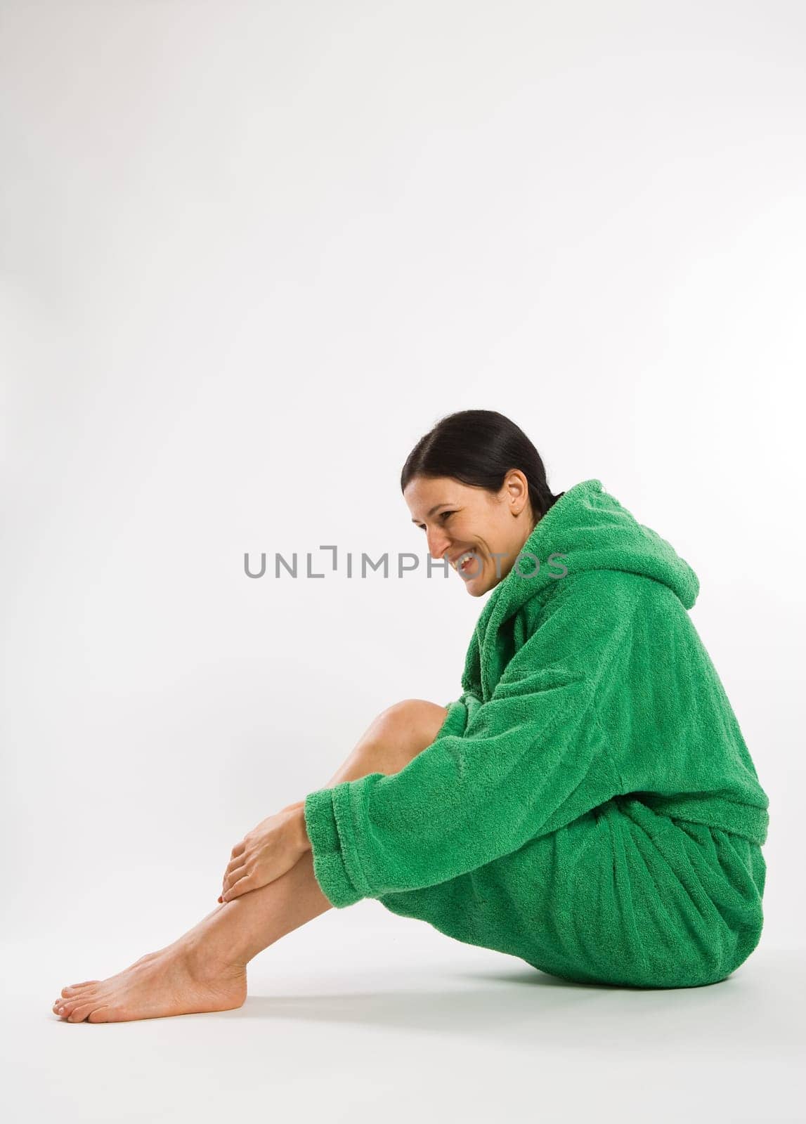 Fun in a bathrobe