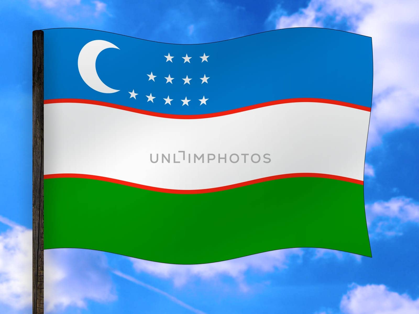 Flag of Uzbekistan