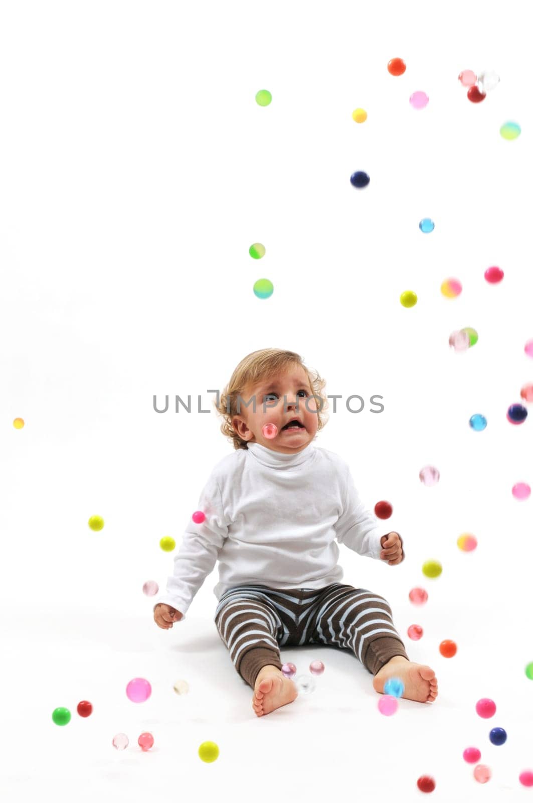 Baby with Colorful Balls