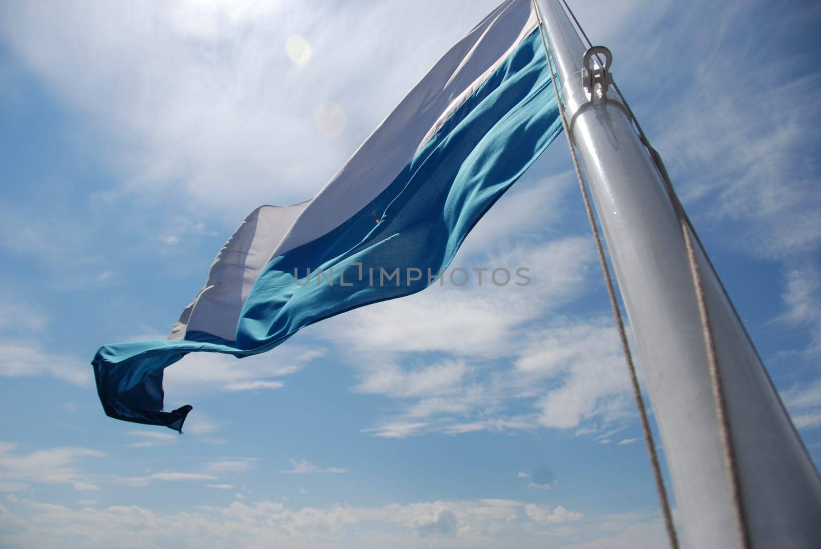 Flag in the wind