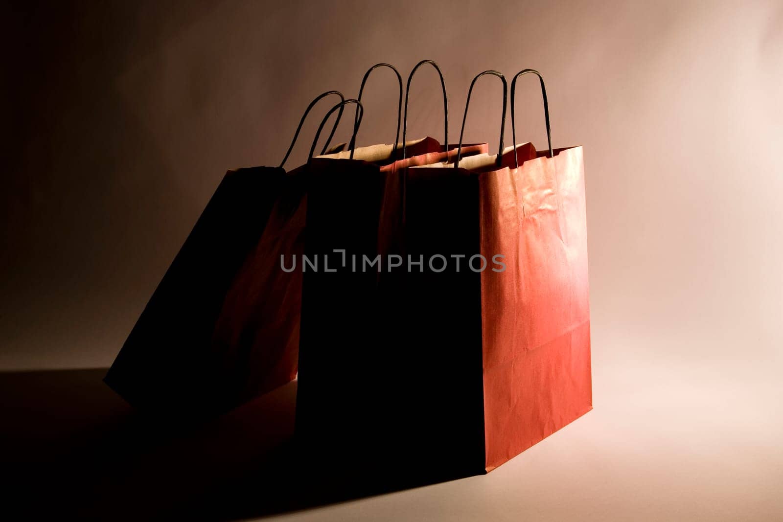 Three Red Shopping Bags - Paper Bags