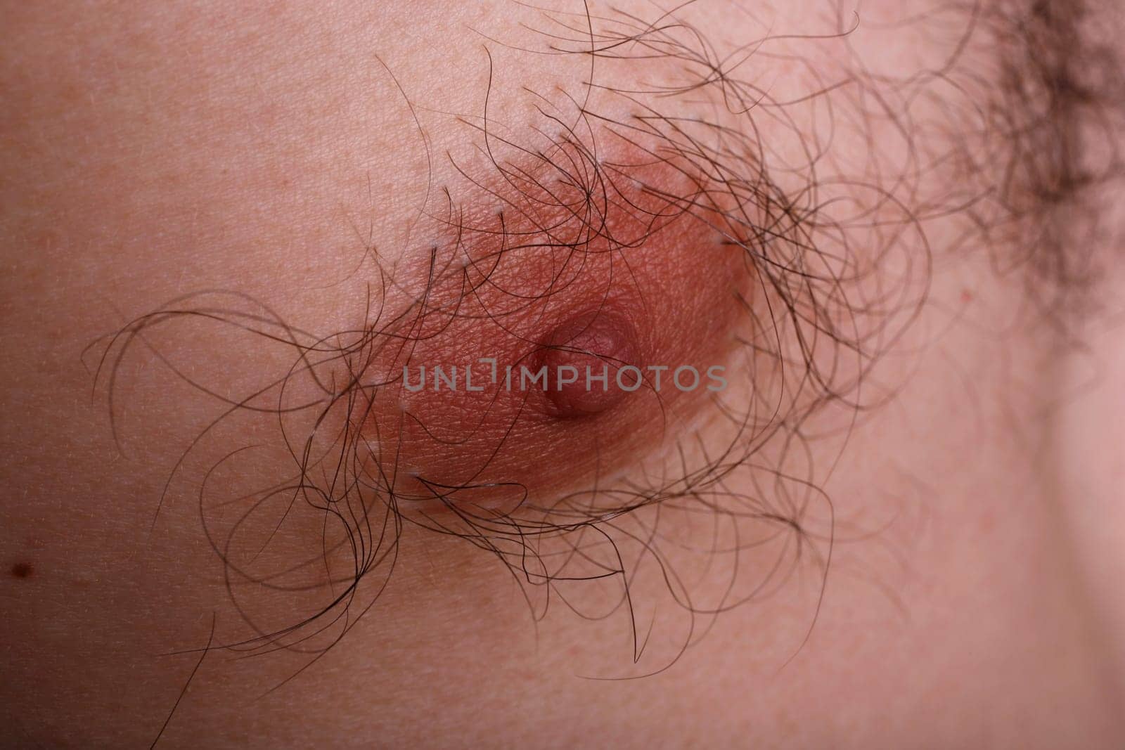 A man's nipple