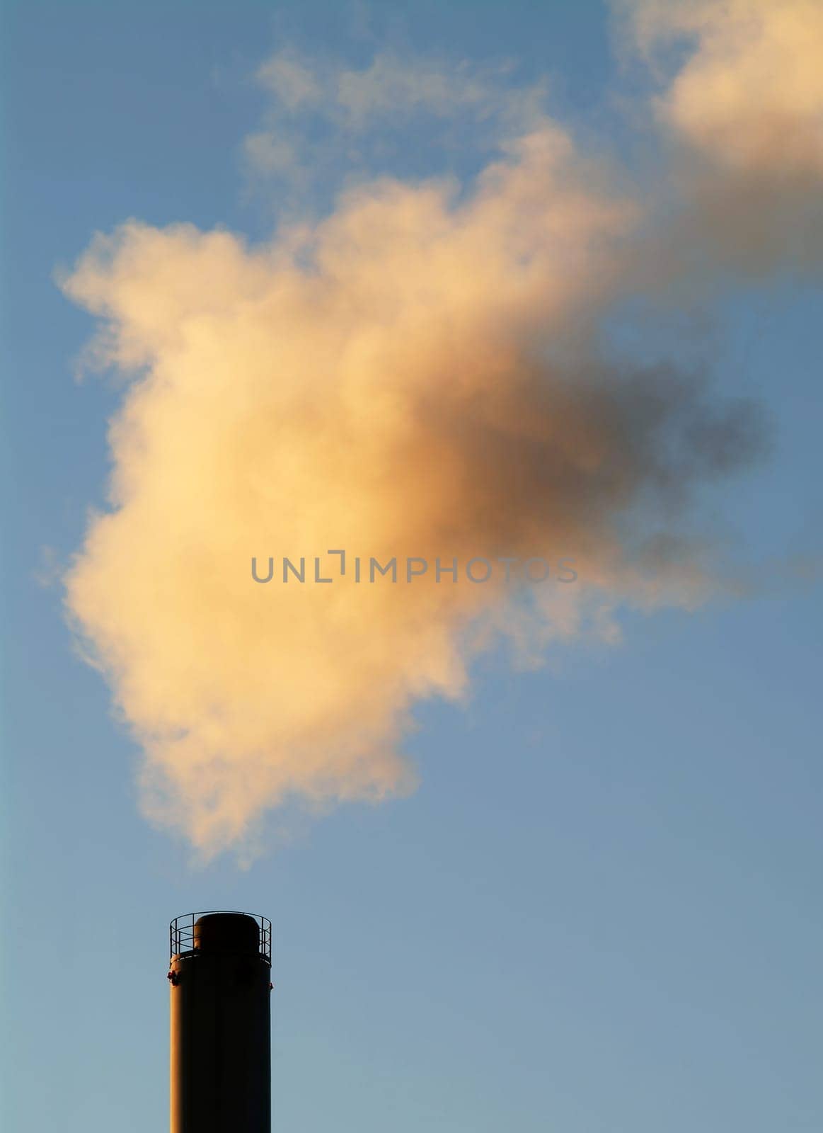 Chimney and smoke