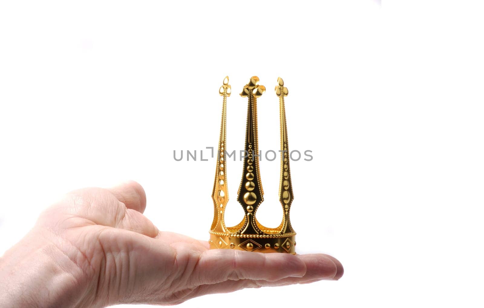 Hand Extends Crown