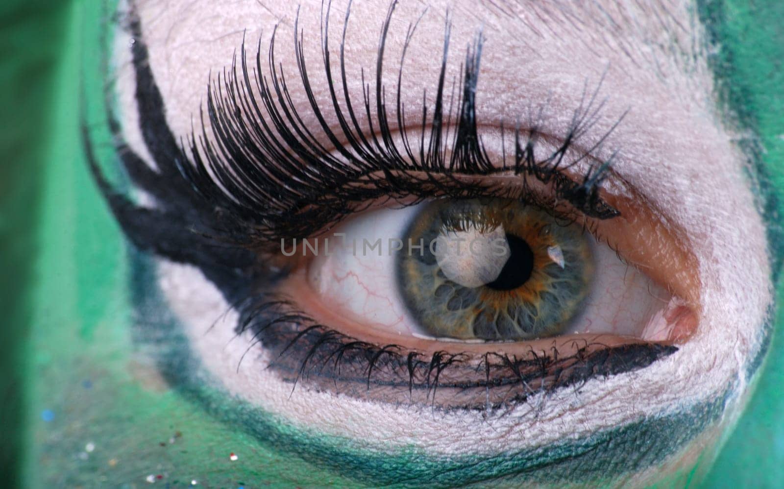 Made-up eye