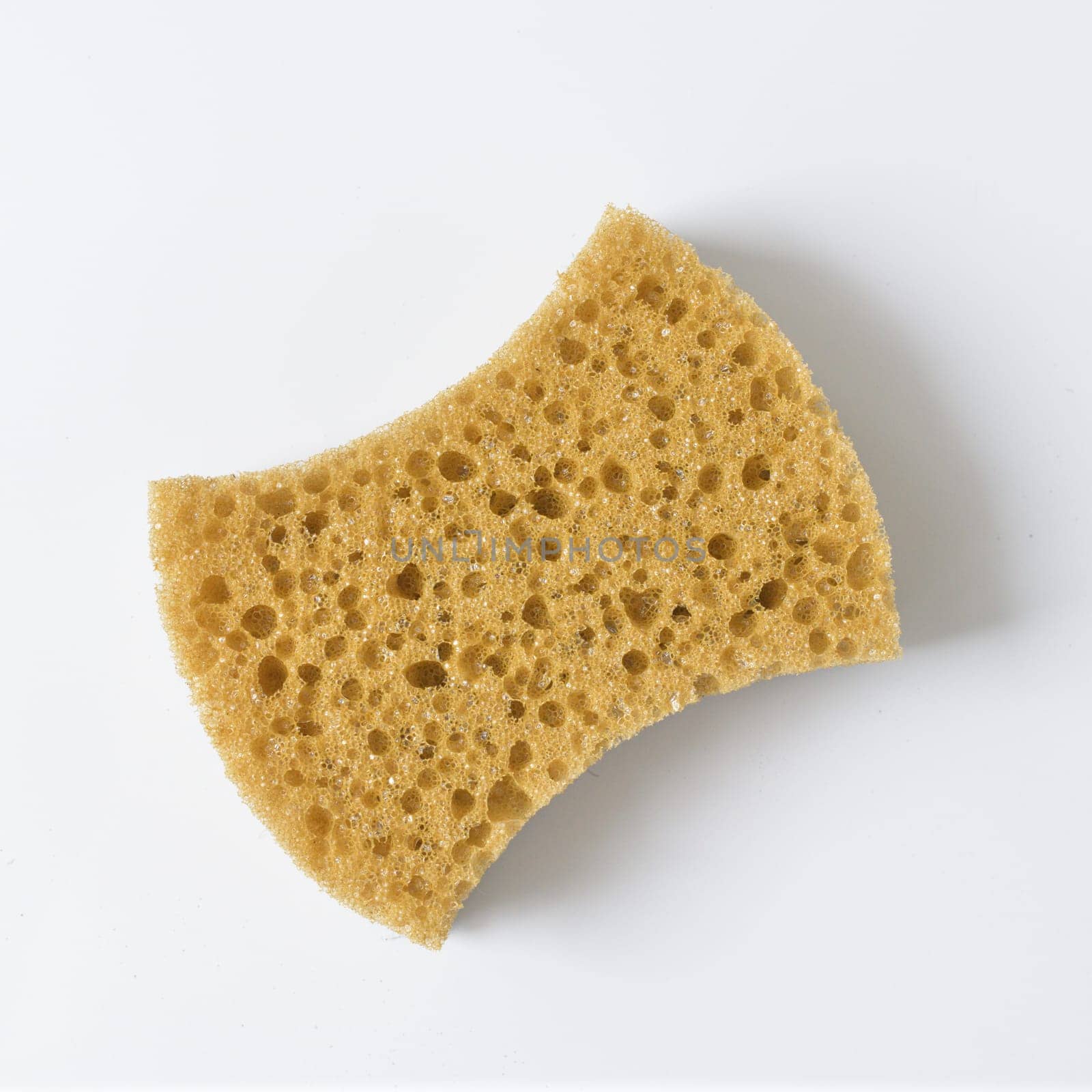 Foam sponges for washing dishes on a white background