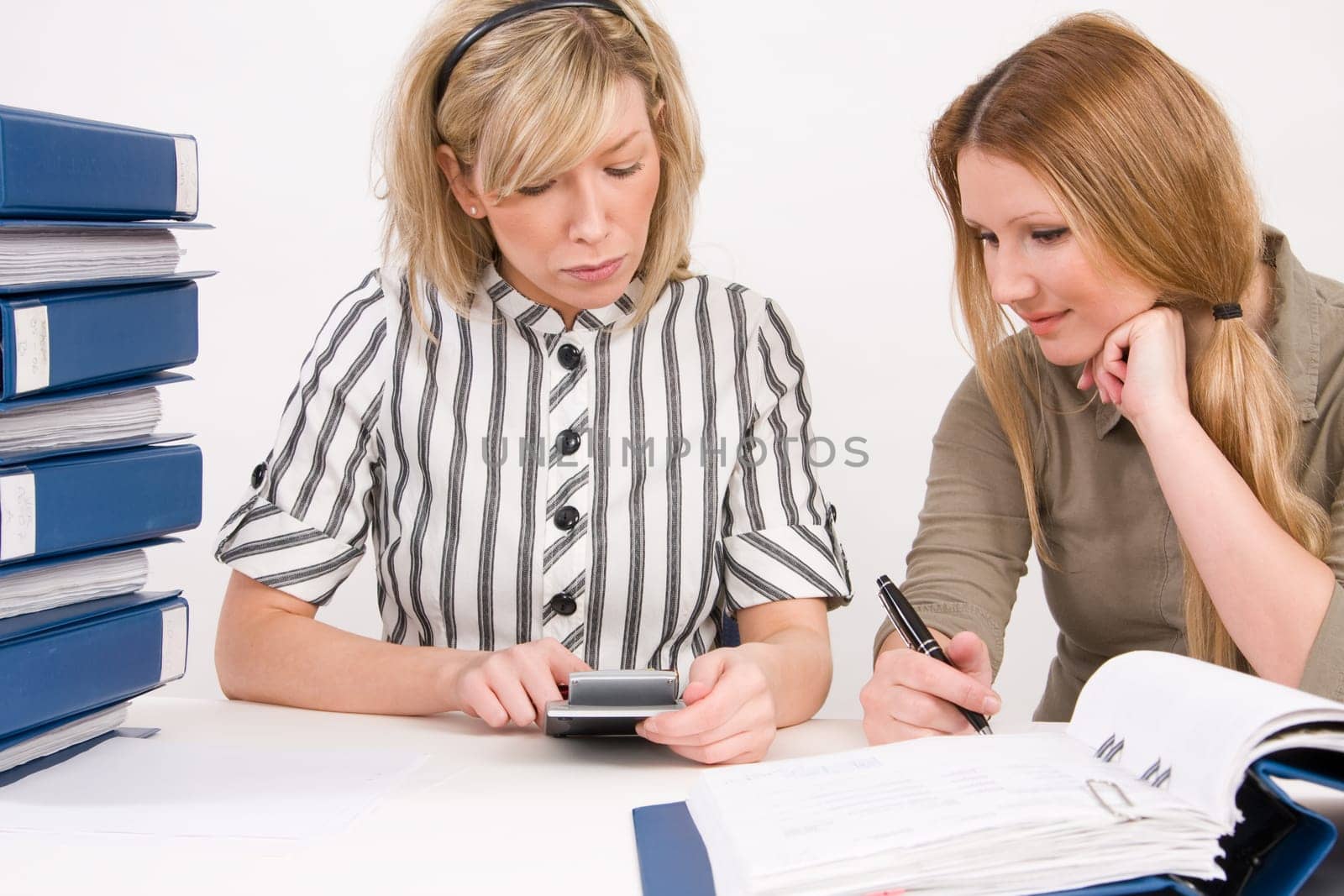 business team working
