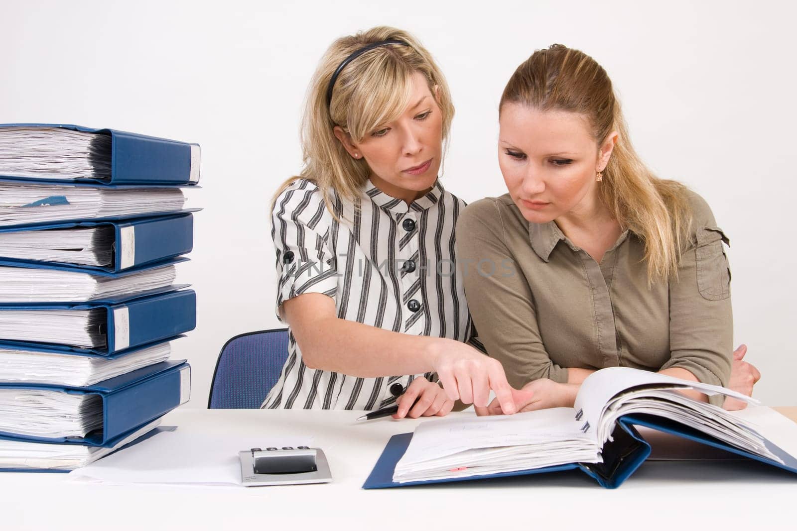 business team working