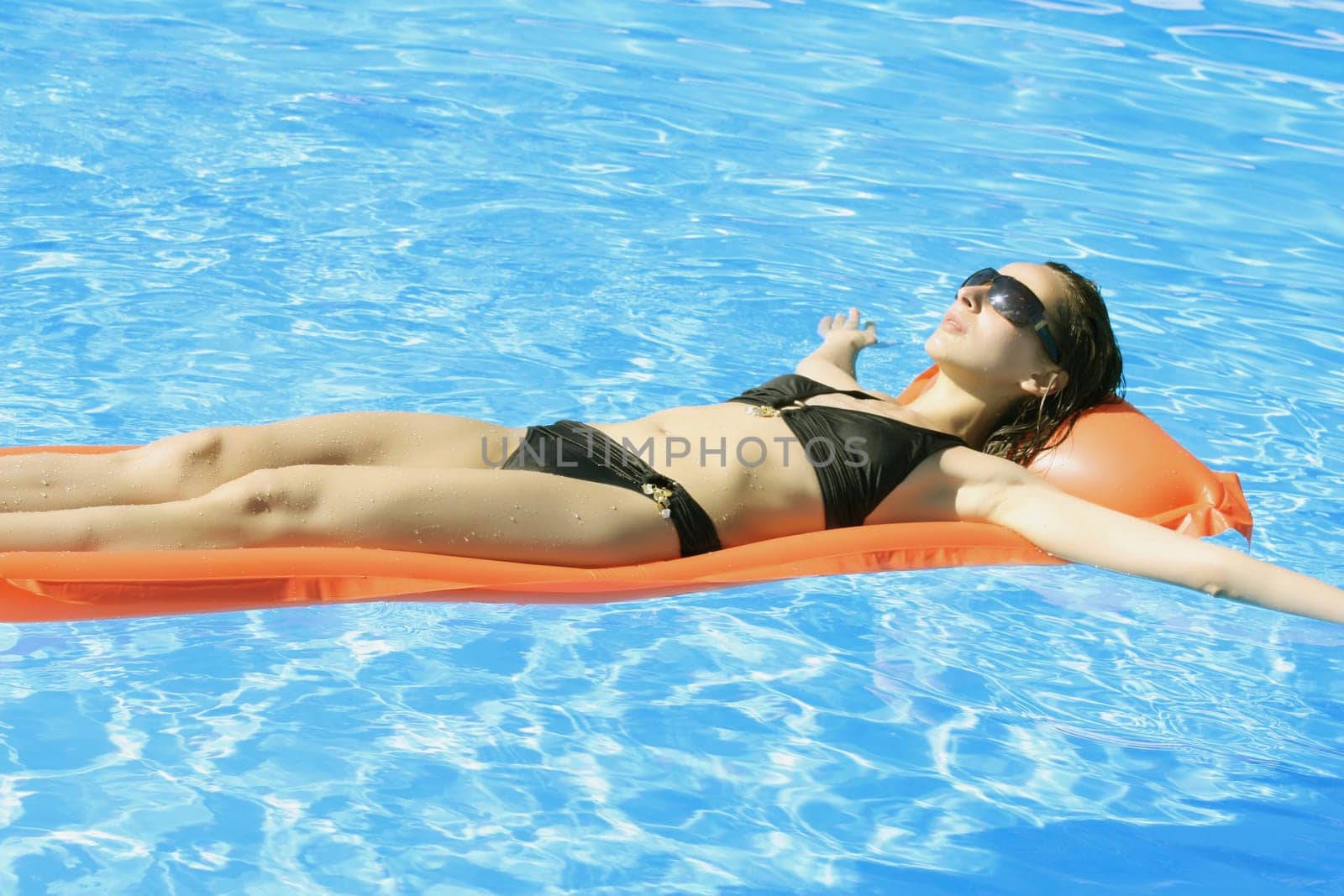 Bathing fun in the outdoor pool