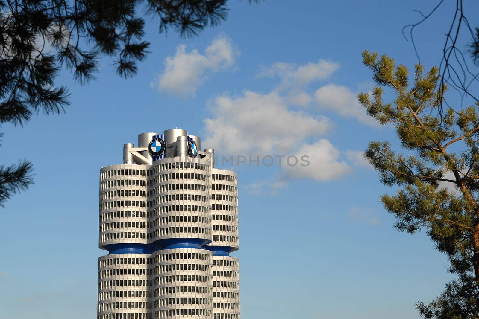BMW building with frame